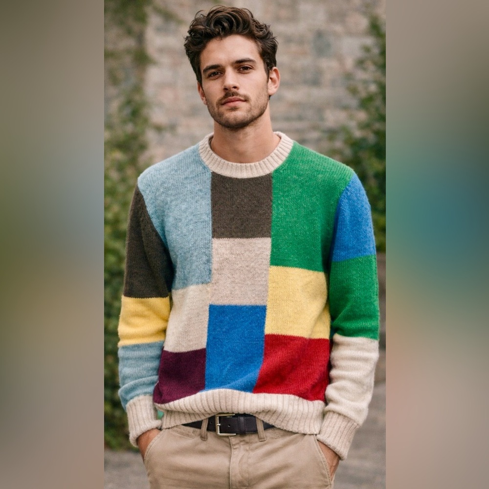 Vintage Deans of Scotland Heritage Sweater 🐑 Shetland Wool Retro‎ Unisex Preppy